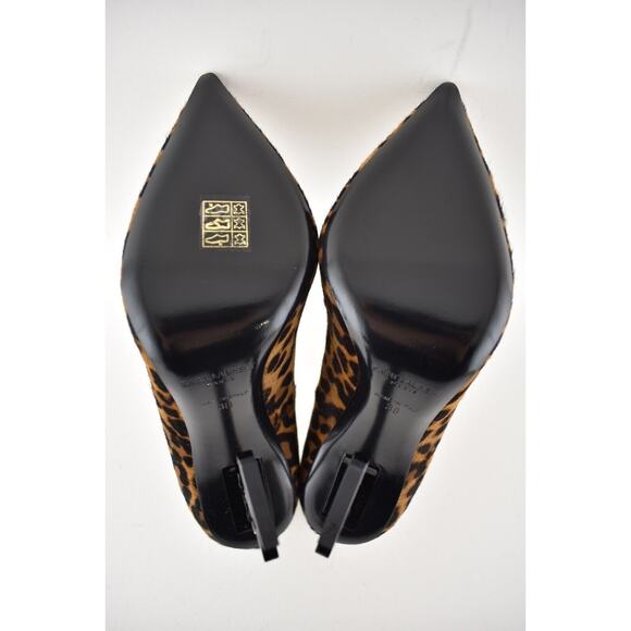 Yves Saint Laurent YSL Logo Opyum Opium 110 Black Brown Leopard Heel Pump 38 - Picture 12 of 12